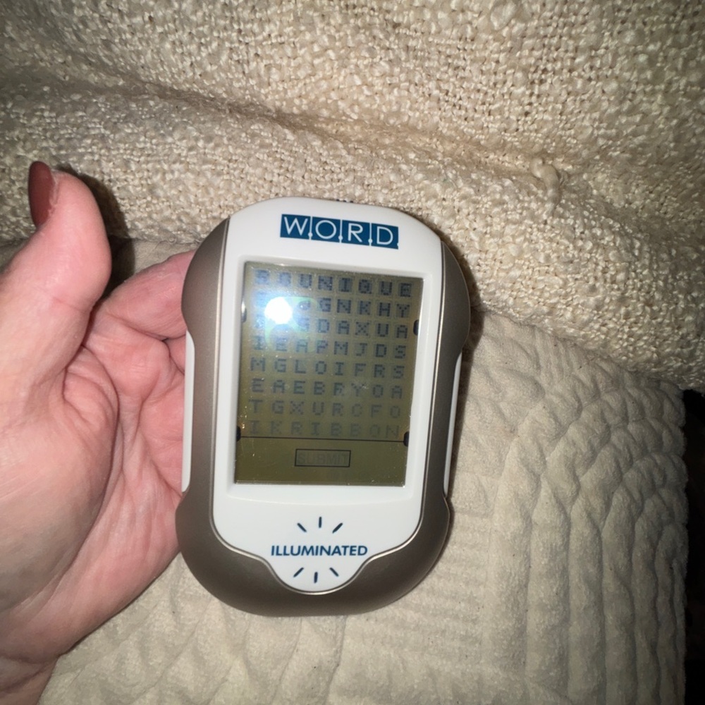 Brown and White Tablet Case